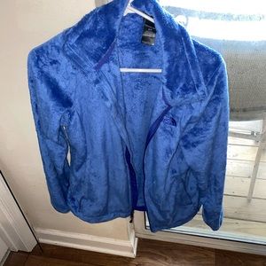 Fuzzy North Face zip up